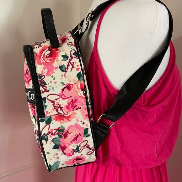 Brand New White/Black  JUICY COUTURE Pick-UR-Petal Gorgeous Flowered Backpack main image 11